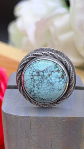 Skylakes Turquoise and sterling silver ring