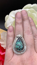 Load image into Gallery viewer, Vista Grande Variscite and sterling silver ring size 6 1/2 - 6 3/4