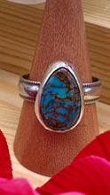 Load image into Gallery viewer, Turquoise Mountain and sterling silver ring size 10 - 10 1/4