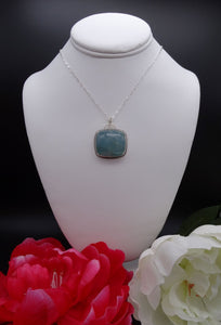 Aquamarine and Silver Necklace