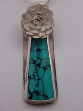 Load image into Gallery viewer, Hubei Turquoise and Silver Necklace
