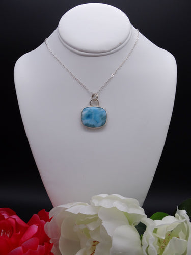 Larimar and Silver necklace