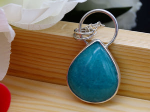 Amazonite and Silver necklace