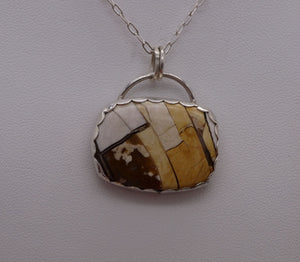 Brecciated Mookaite and Silver necklace