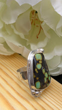Load image into Gallery viewer, Hubei Turquoise and Silver Ring Size 7