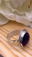 Load image into Gallery viewer, Amethyst and Silver Ring Size 6 1/2