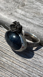 Kyanite and sterling silver ring size 6 1/2