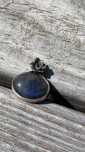 Labradorite and Silver Ring Size 8