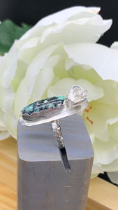 Midori Variscite and Silver Ring Size 6 3/4 - 7